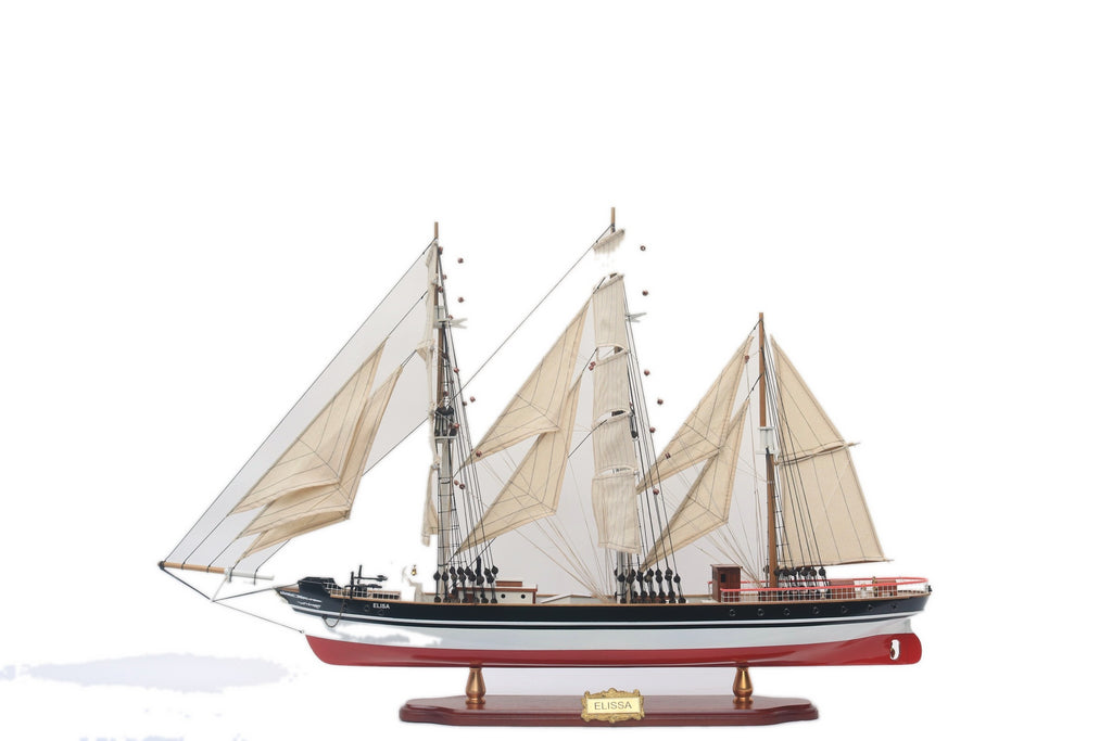 Model Tall Ship Elissa 60 x 10 x H. 49 cm