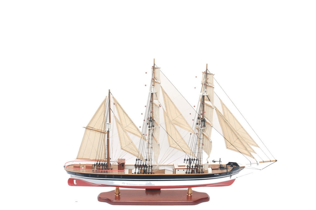 Model Tall Ship Elissa 60 x 10 x H. 49 cm