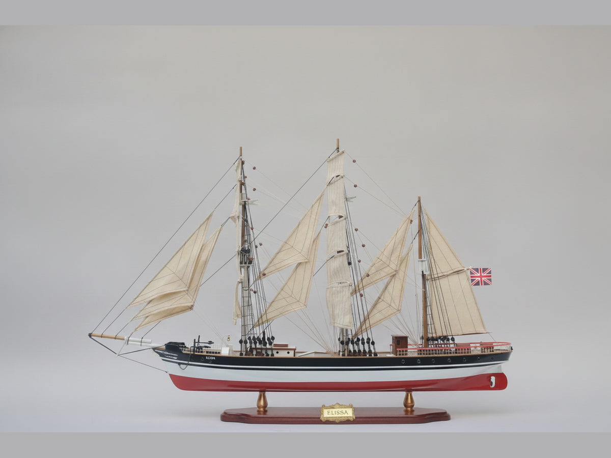 Model Tall Ship Elissa 60 x 10 x H. 49 cm