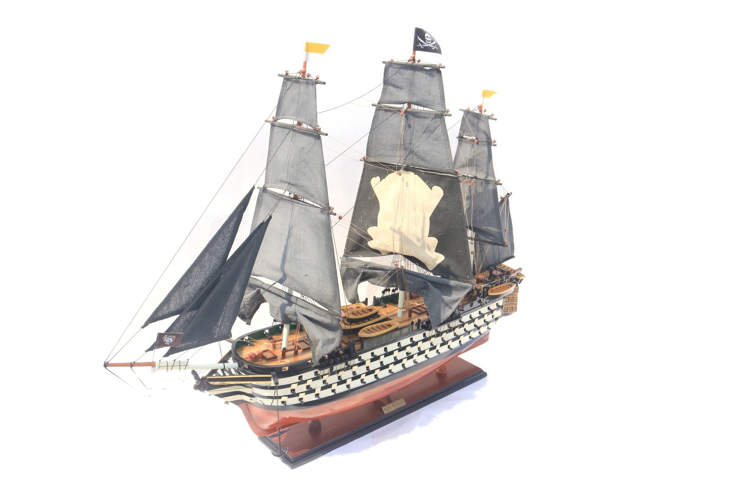 Modellsegelschiff RUM'S Revenge 84 x 18 x H. 73 cm