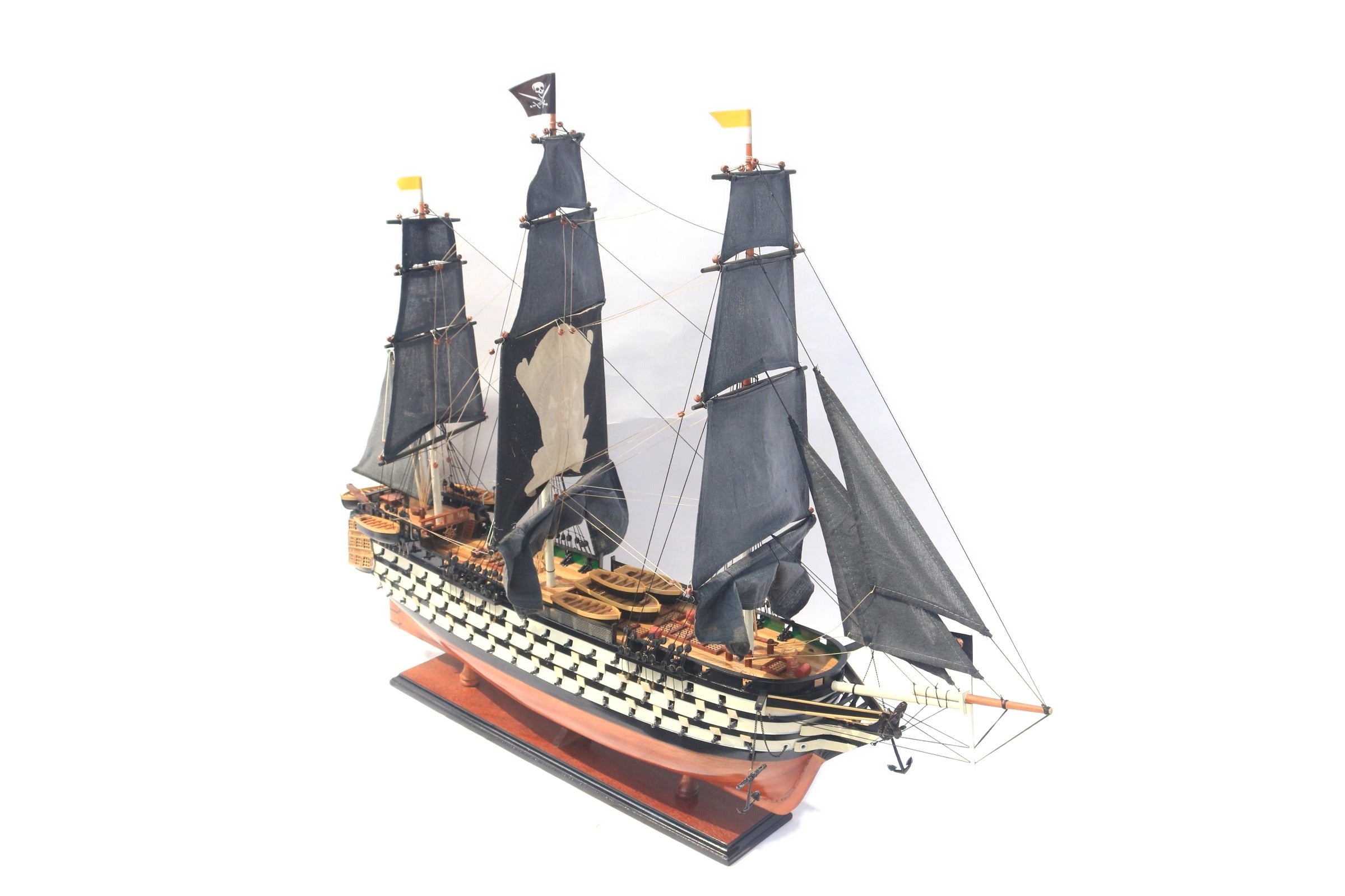 Modellsegelschiff RUM'S Revenge 84 x 18 x H. 73 cm