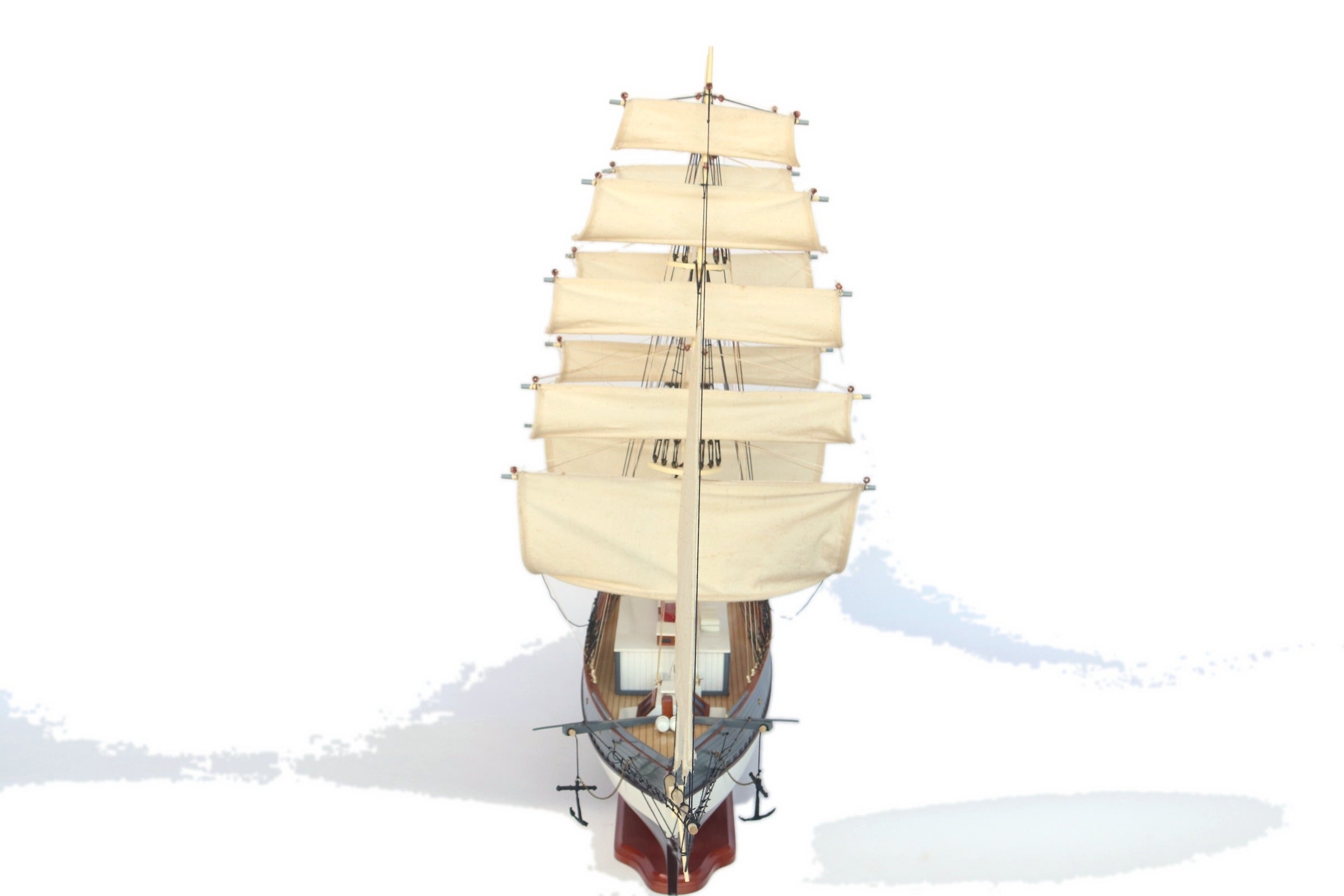 Model Tall Ship Tre Kronor Stockholm 108 x 35 x H. 80 cm
