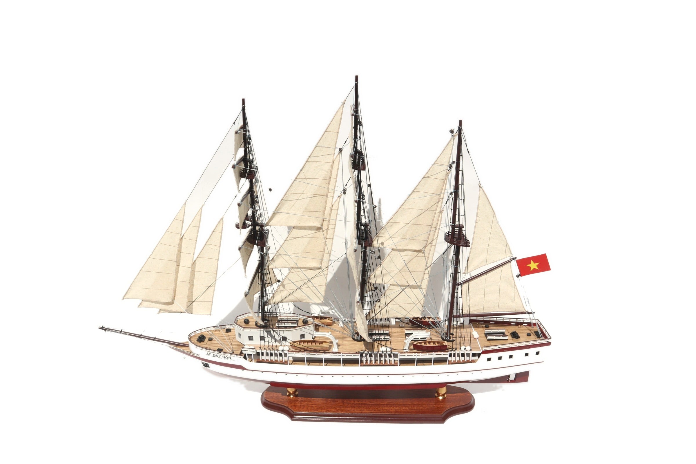 Model Tall Ship Le Quy Don 80 x 19 x H. 78 cm