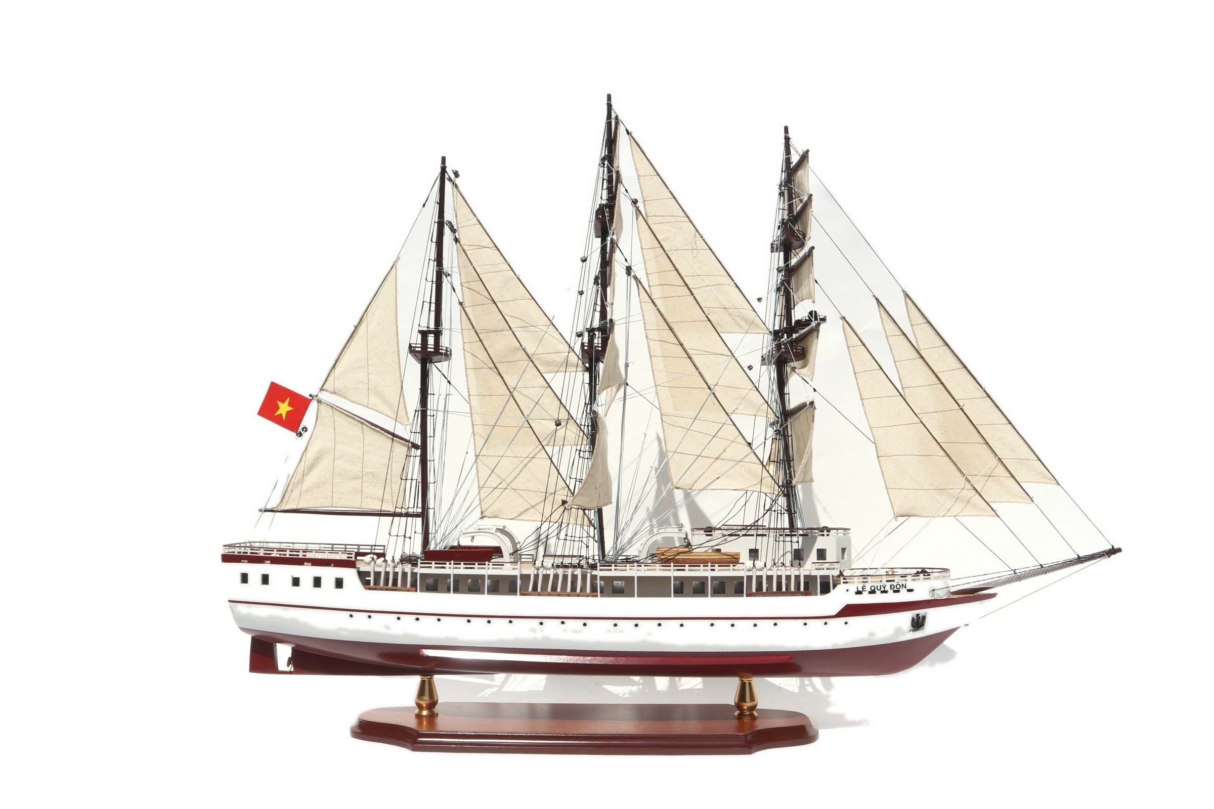 Model Tall Ship Le Quy Don 80 x 19 x H. 78 cm