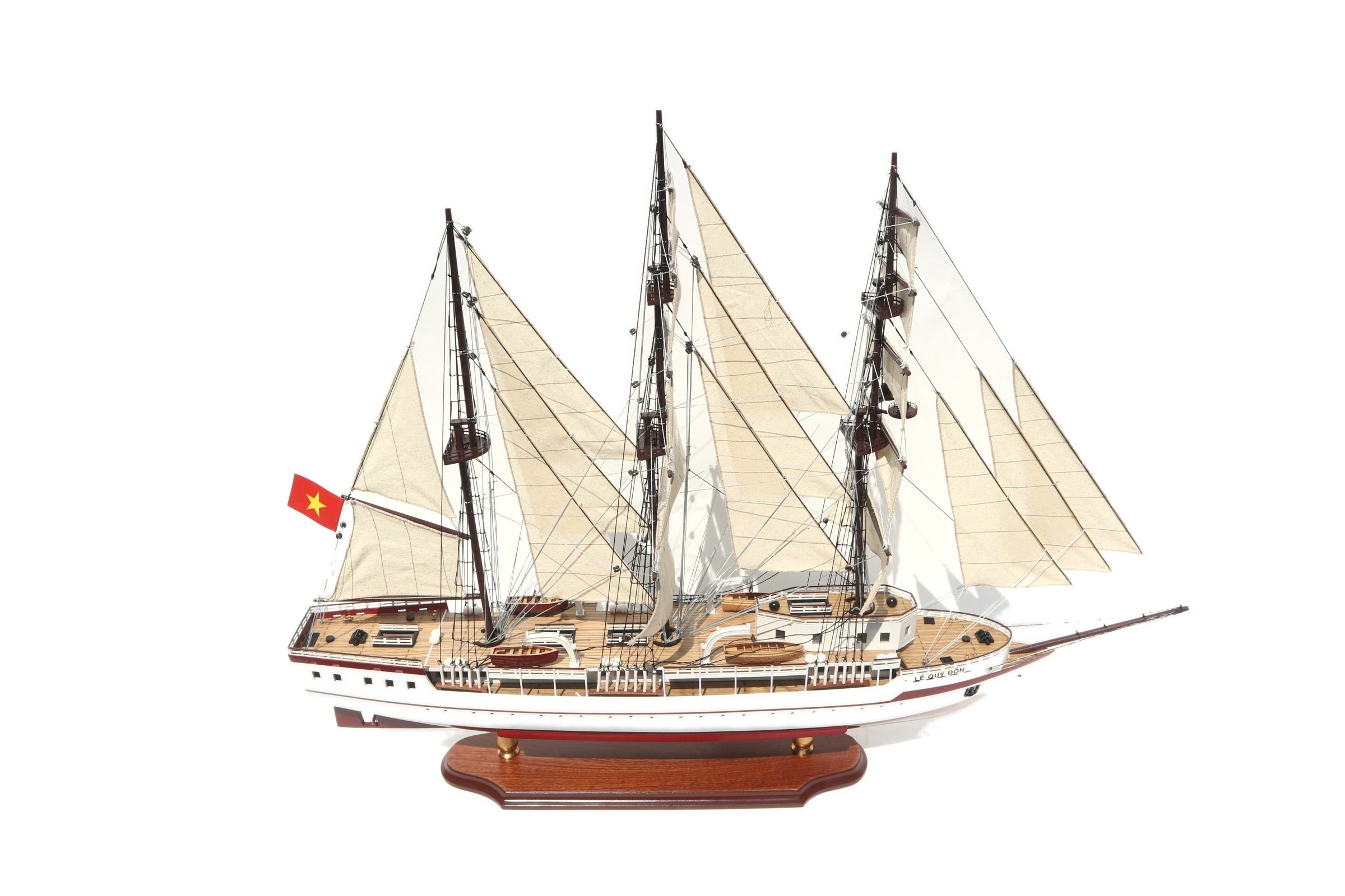Model Tall Ship Le Quy Don 80 x 19 x H. 78 cm