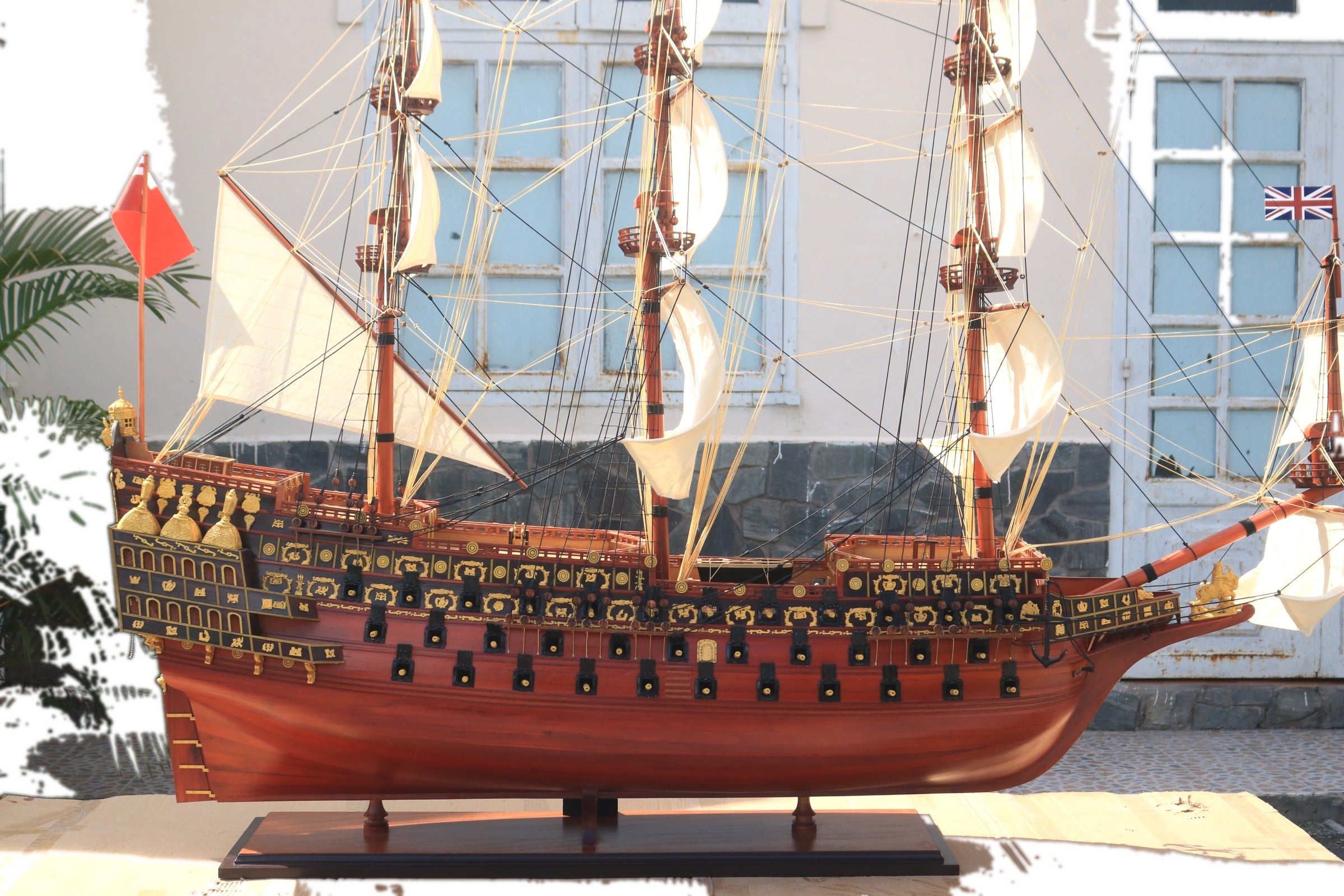 Modellsegelschiff Sovereign of the sea 210 x 80 x H. 245 cm