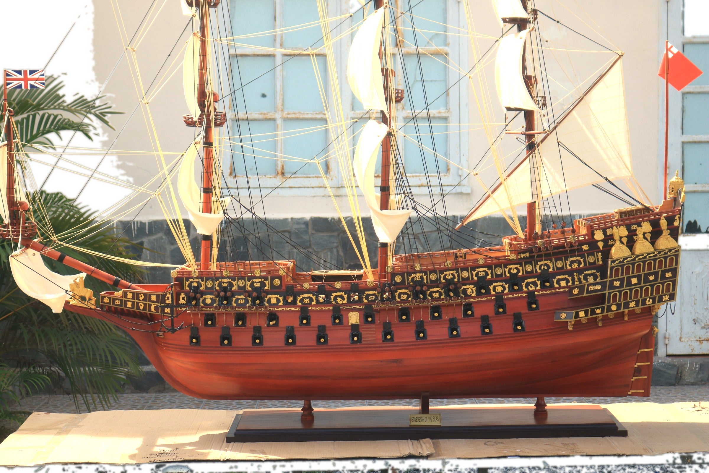 Modellsegelschiff Sovereign of the sea 210 x 80 x H. 245 cm