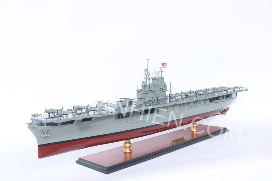 Model Warship USS Enterprise (CV-6) 94 x 15 x H. 26 cm