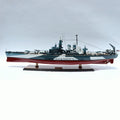 Model Warship USS North Carolina 100 x 16 x H. 34 cm